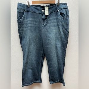 Lane Bryant Straight Leg Denim Capri - Size 20